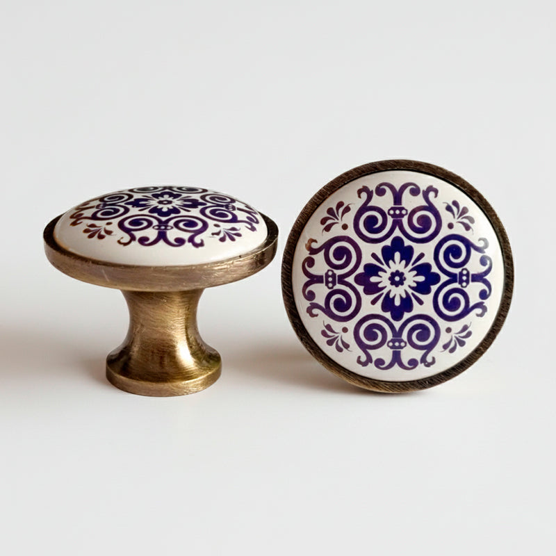 Puxadores Ponto de Porcelana