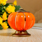 Puxador Porcelana Abóbora Laranja - C1006