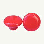 Puxador Porcelana Redondo Vermelho 38mm - C1107