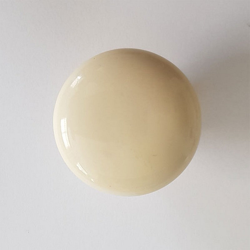 Puxador Porcelana Redondo Marfim 38mm - C1108