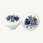 Puxador Porcelana Redondo Estampa 38mm - C1126