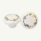Puxador Porcelana Redondo Estampa 38mm - C1130