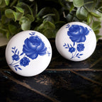 Puxador Porcelana Redondo Estampa 38mm - C1136