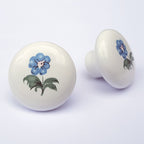 Puxador Porcelana Redondo Estampa 38mm - C1137