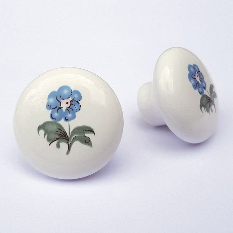 Puxador Porcelana Redondo Estampa 38mm - C1137