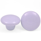 Puxador Porcelana Redondo Roxo Claro 38mm - C1159
