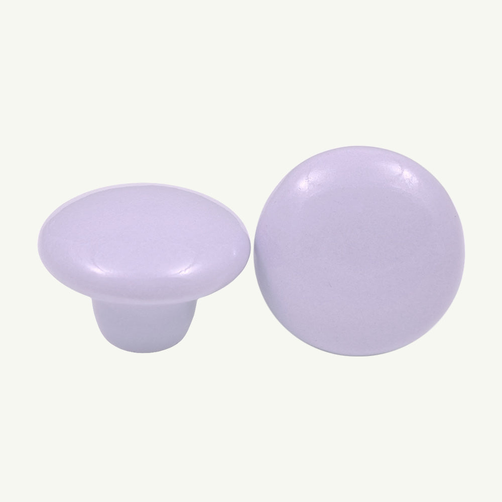 Puxador Porcelana Redondo Roxo Claro 38mm - C1159
