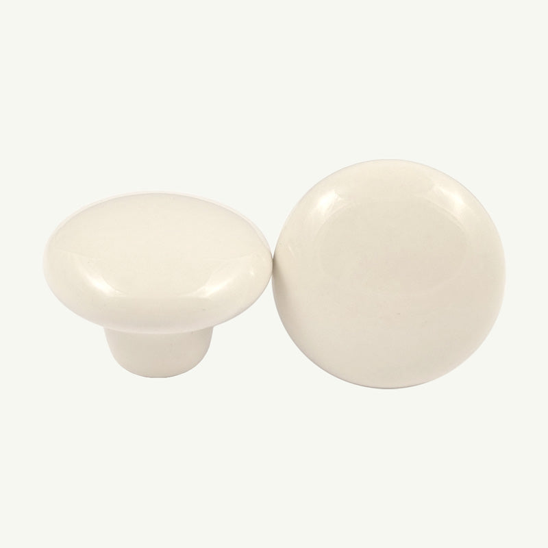 Puxador Porcelana Redondo Areia 38mm - C1161