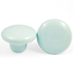 Puxador Porcelana Redondo Azul Claro 38mm - C1168
