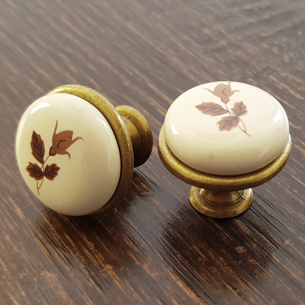 Puxador Porcelana Redondo 27mm - C1411