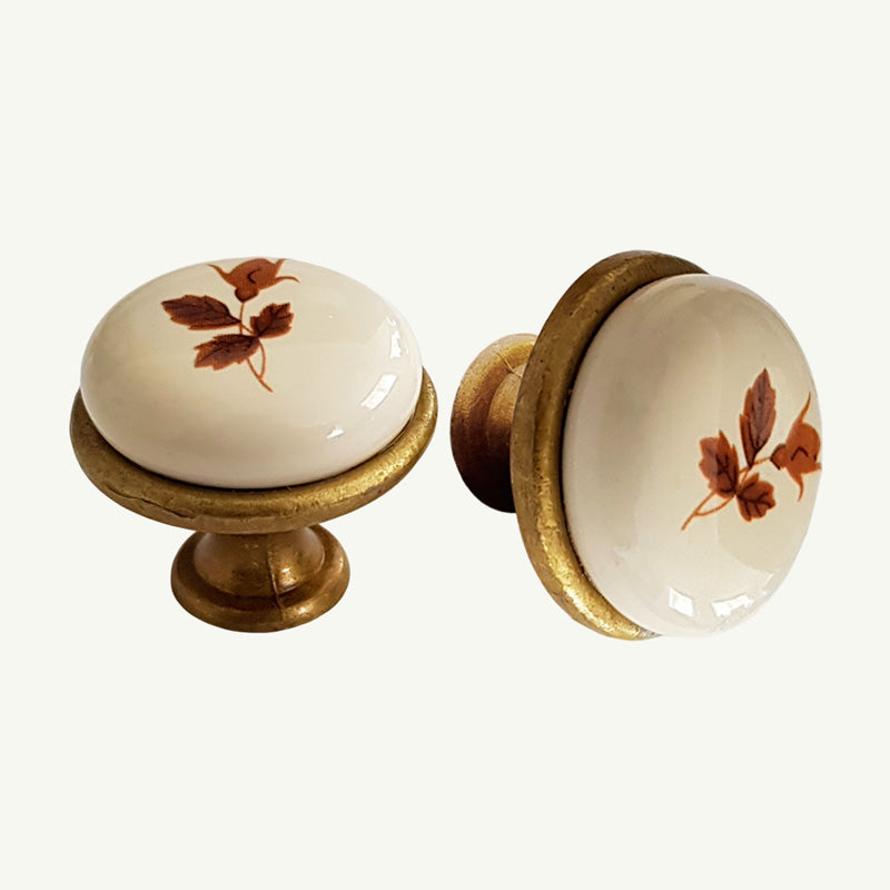 Puxador Porcelana Redondo 27mm - C1411