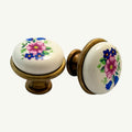 Puxador Porcelana Redondo Porcelana 27mm - C1412