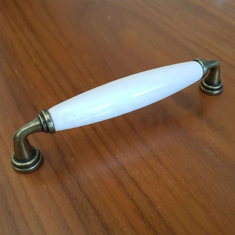 Puxador Metal e Porcelana 128mm - C1437