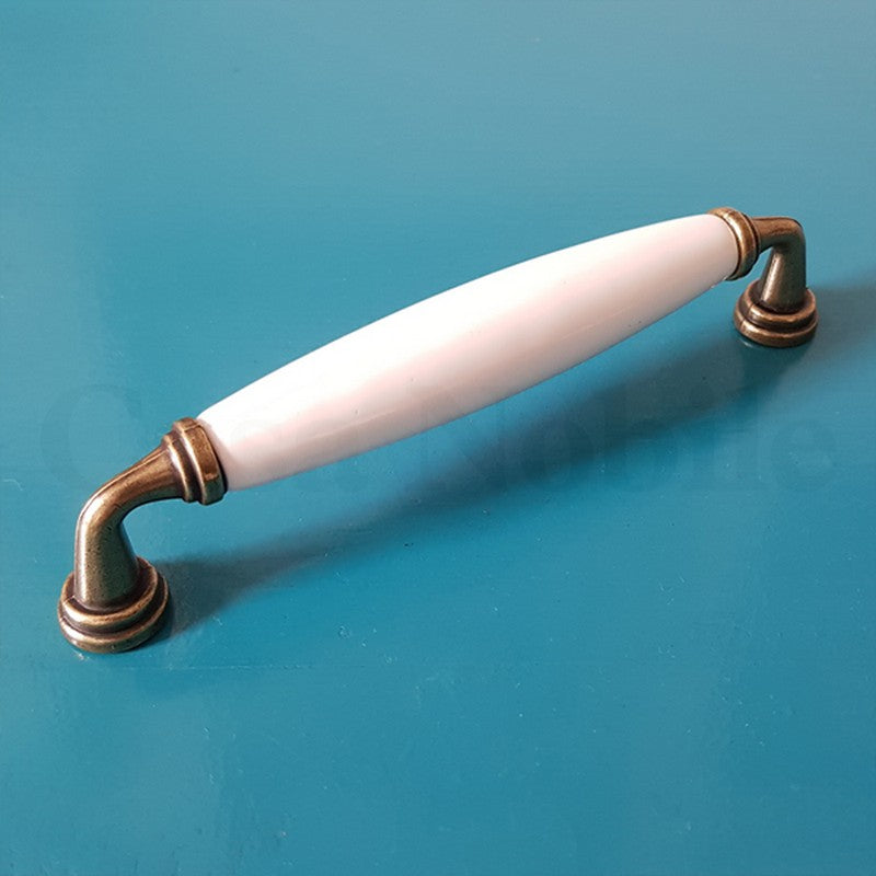 Puxador Metal e Porcelana 128mm - C1437