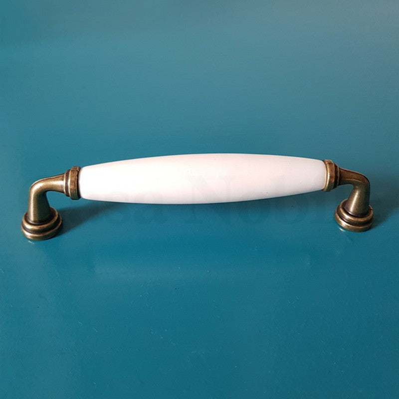 Puxador Metal e Porcelana 128mm - C1437