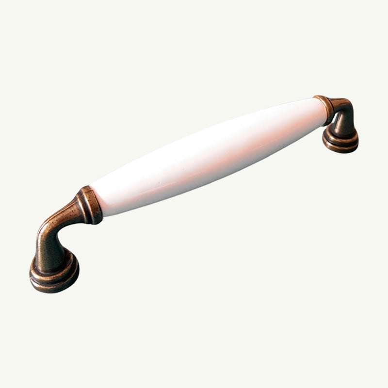 Puxador Metal e Porcelana 128mm - C1437