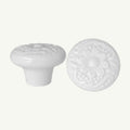 Puxador Porcelana Redondo 34mm Branco - C1440