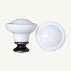 Puxador Porcelana 27mm Branco - C1447
