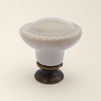 Puxador Porcelana 27mm Creme - C1448