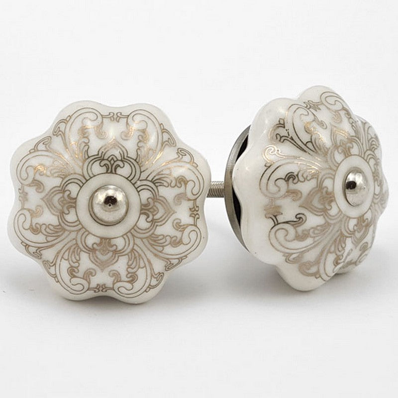 Puxador Porcelana Abóbora 42MM - C1461