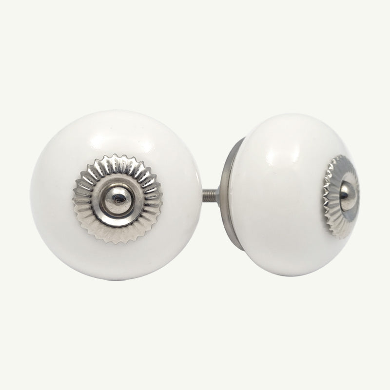 Puxador Porcelana Branco 41MM - C1514