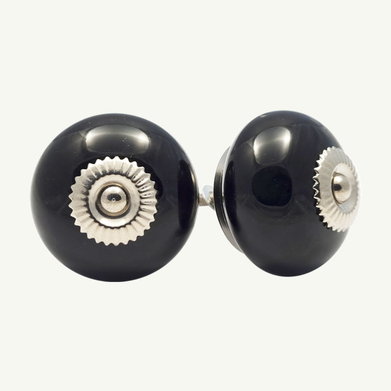 Puxador Porcelana Preto 41MM - C1515