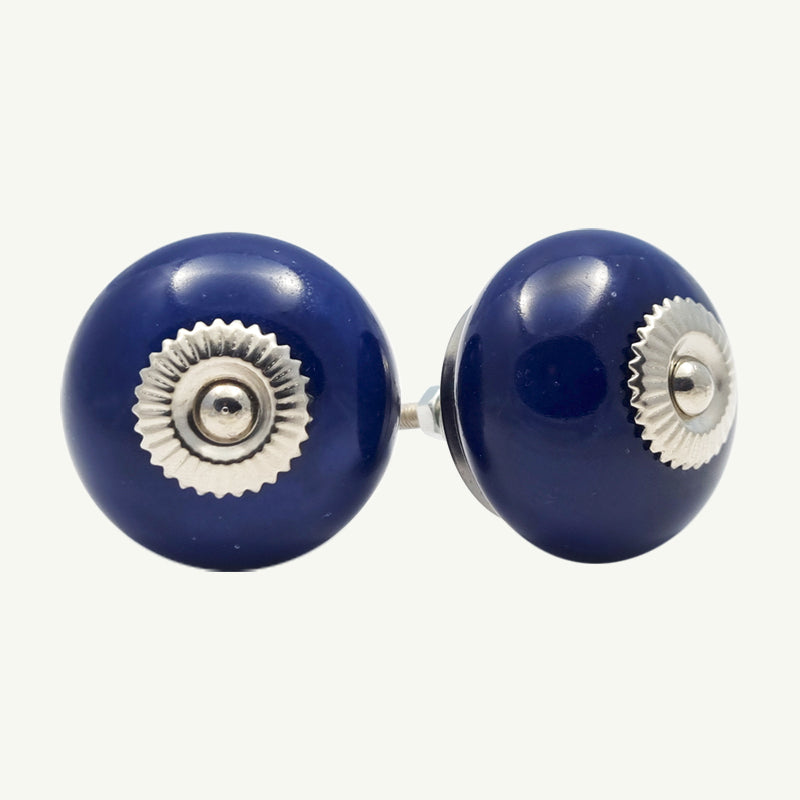 Puxador Porcelana Azul Escuro 41MM - C1516