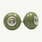 Puxador Porcelana Verde Claro 41MM - C1520