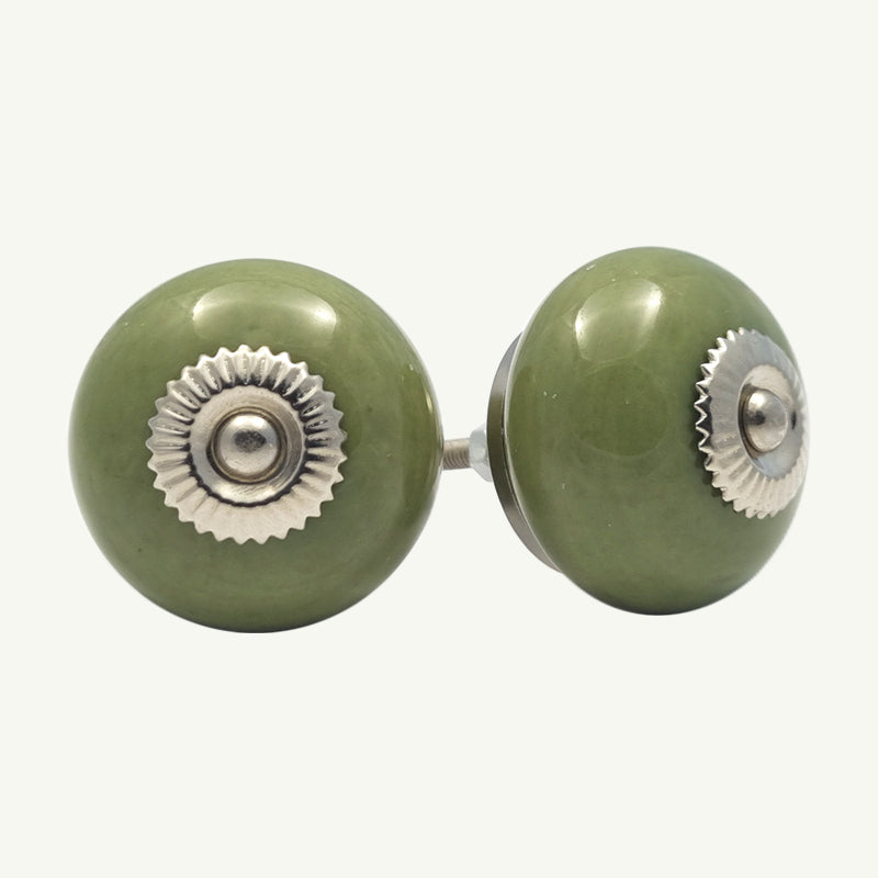 Puxador Porcelana Verde Claro 41MM - C1520