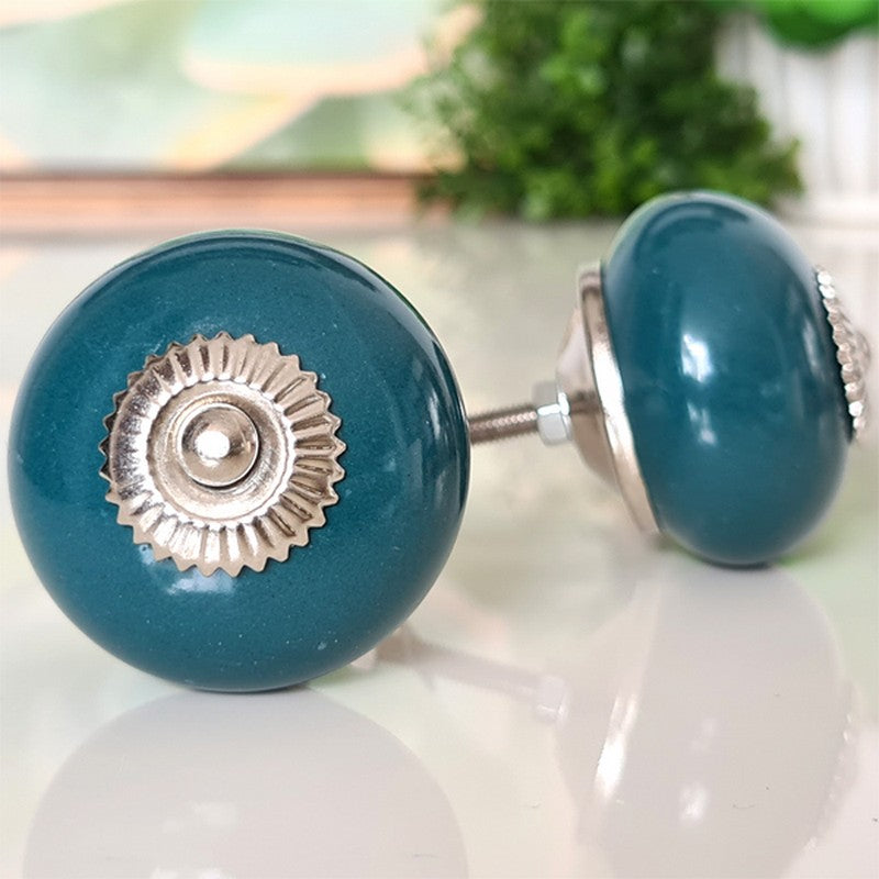 Puxador Porcelana Verde 41MM - C1521