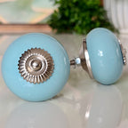 Puxador Porcelana Azul Claro 41MM - C1523