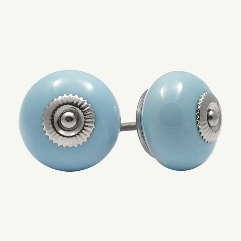 Puxador Porcelana Azul Claro 41MM - C1523