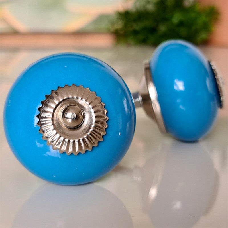Puxador Porcelana Azul 41MM - C1524