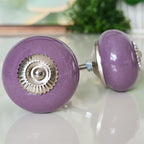 Puxador Porcelana Roxo Claro 41MM - C1525