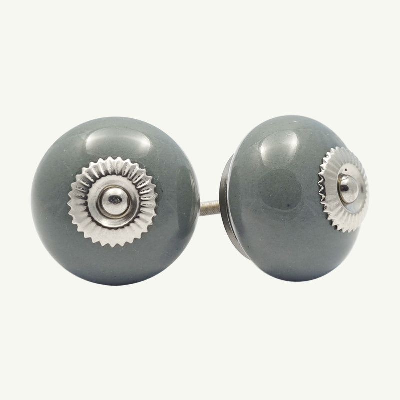 Puxador Porcelana Cinza Claro 41MM - C1526