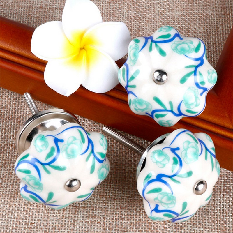 Puxador Porcelana Abóbora 42MM - C1545