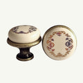 Puxador Porcelana Redondo Porcelana 27mm - C1563