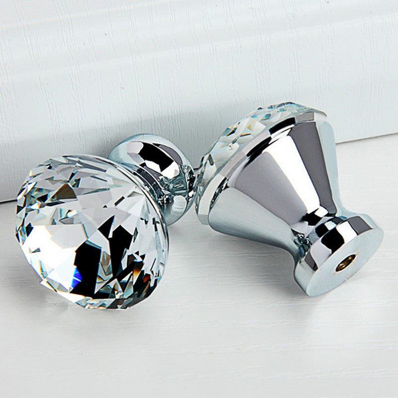 Puxador Cristal Shine 30mm Base Cromada - C2201