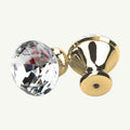 Puxador Cristal Shine 30mm Base Dourada - C2202