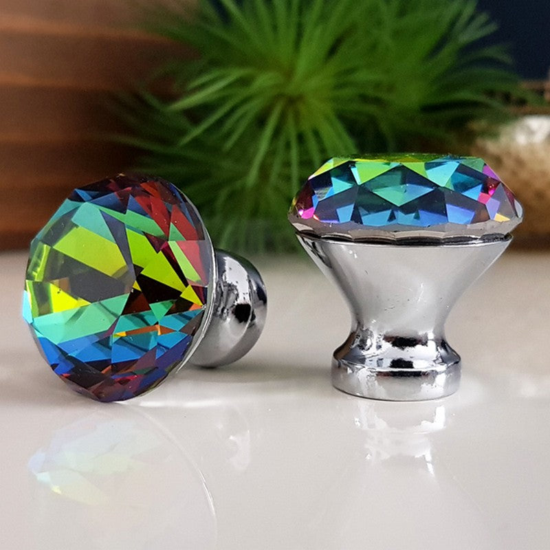 Puxador Cristal Shine 30mm Frutacor Base Cromada - C2204