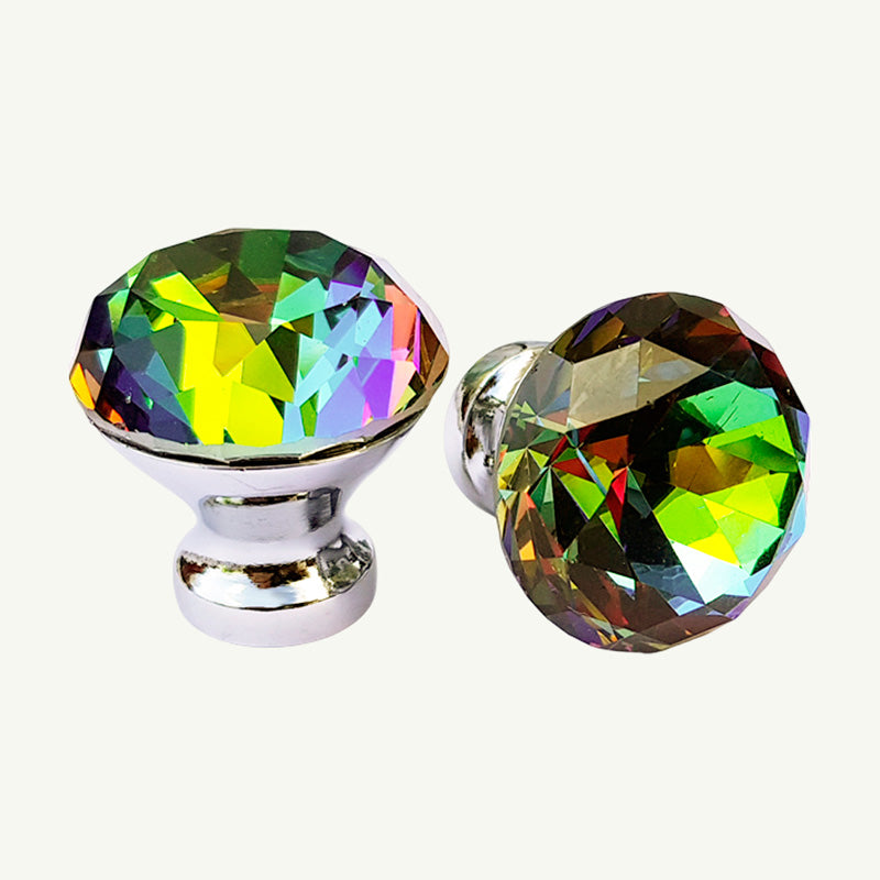 Puxador Cristal Shine 30mm Frutacor Base Cromada - C2204