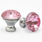 Puxador Cristal Shine 30mm Rosa Claro - C2205