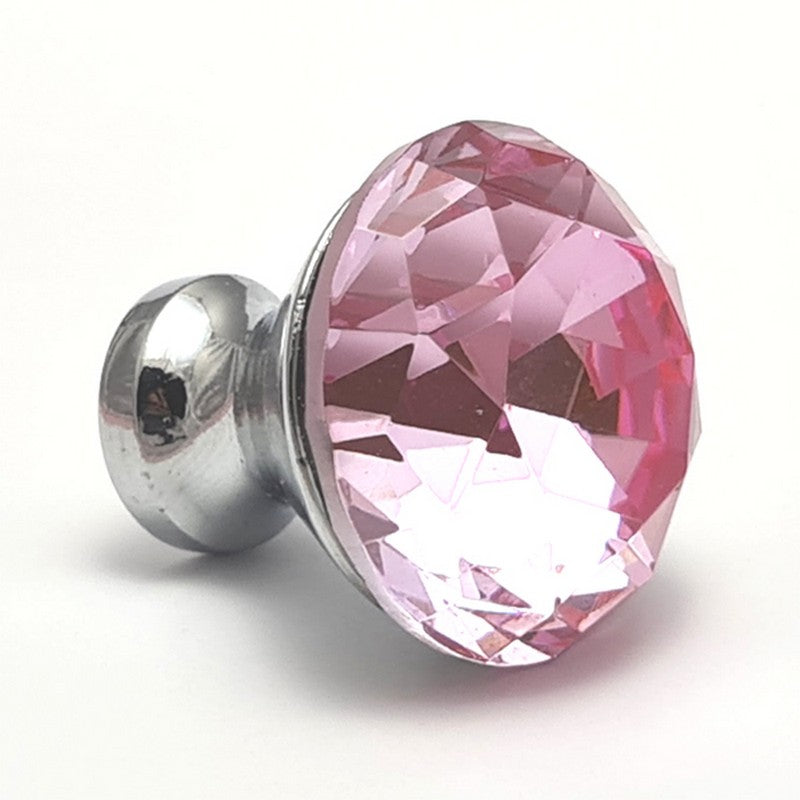 Puxador Cristal Shine 30mm Rosa Claro - C2205