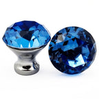 Puxador Cristal Shine 30mm Azul - C2207
