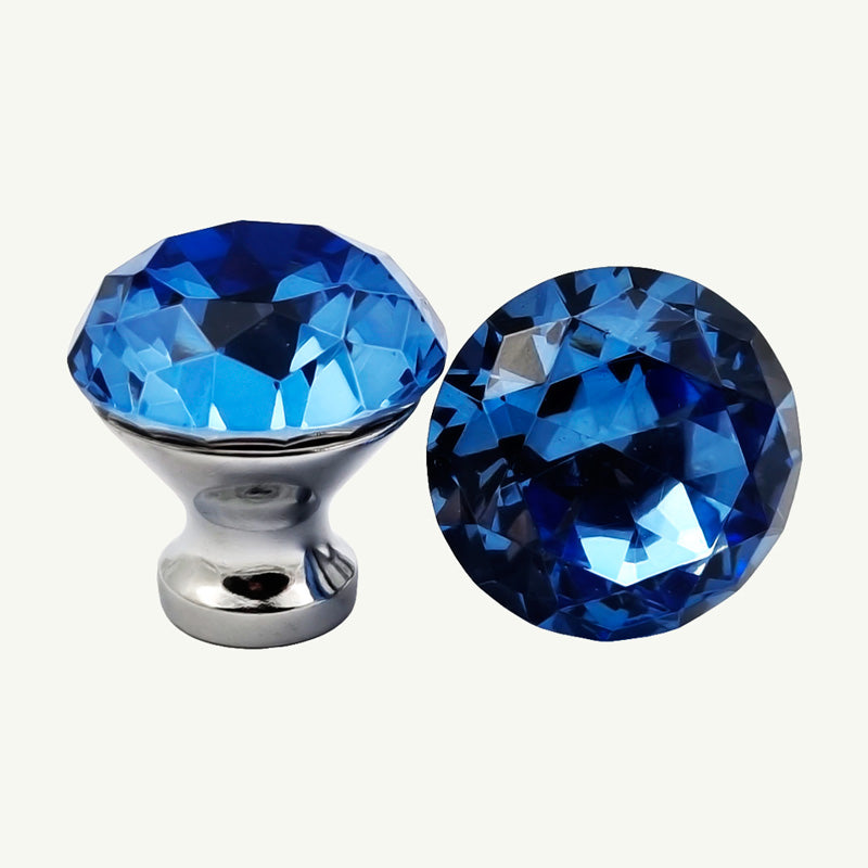 Puxador Cristal Shine 30mm Azul - C2207