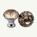 Puxador Cristal Shine 30mm Marrom Claro - C2210