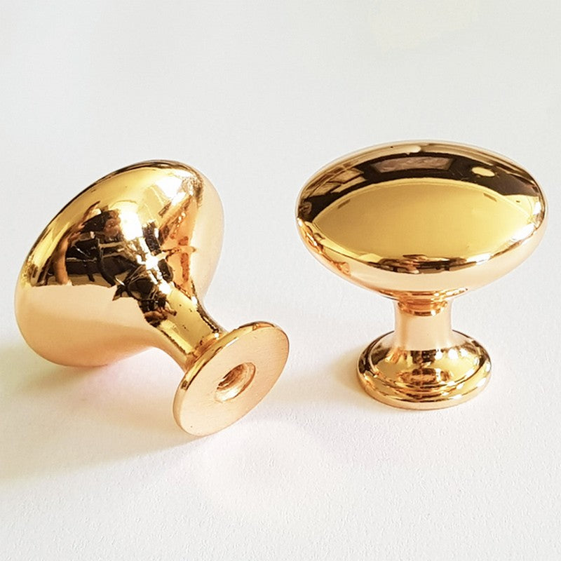 Puxador Ponto Gaveta Armário Dourado Brilho  - C3034