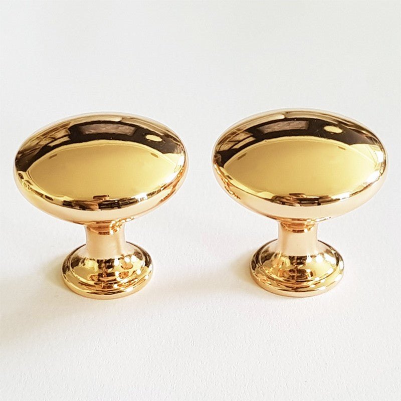 Puxador Ponto Gaveta Armário Dourado Brilho  - C3034