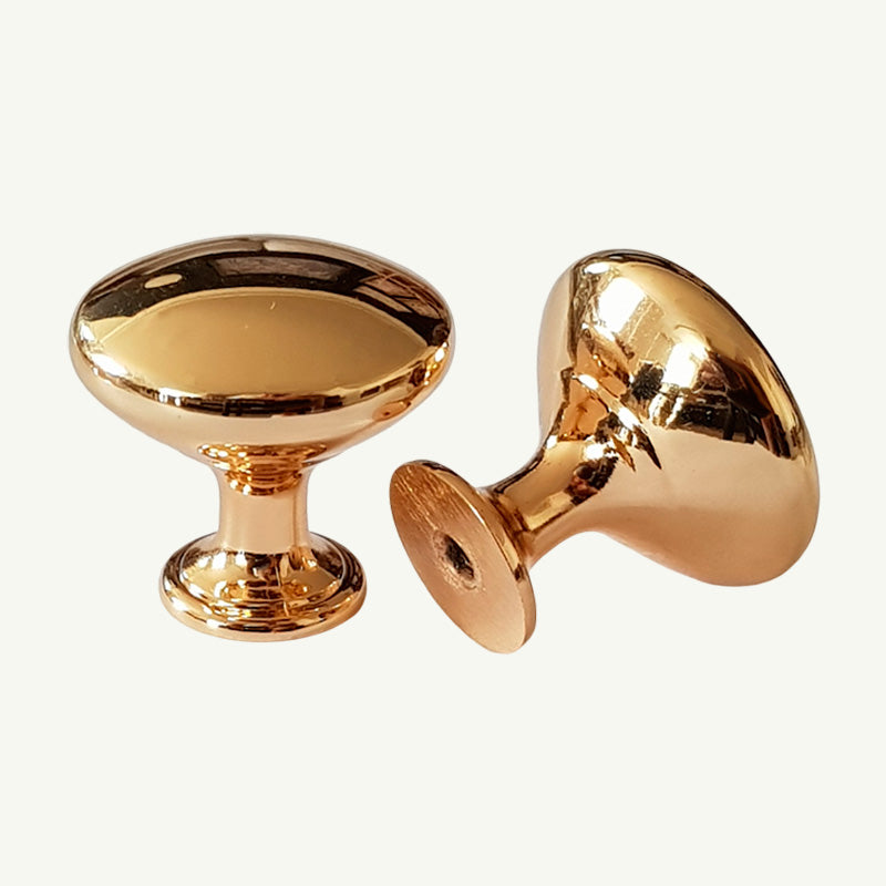 Puxador Ponto Gaveta Armário Dourado Brilho  - C3034