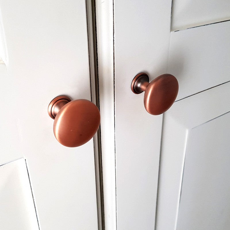 Puxador Ponto Gaveta Armário Cobre Antigo  - C3035